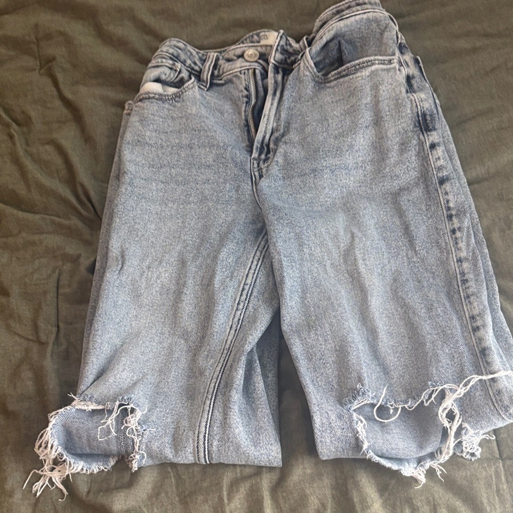 Hollister Light Wash Denim Shorts